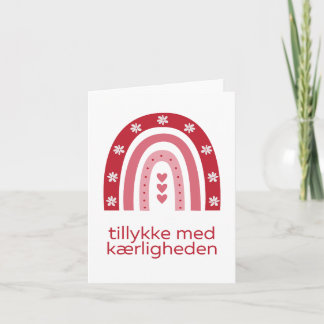Tillykke med kærligheden, Danish wedding  Card