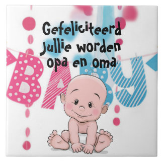 Tilt for grandfather and grandmother, pregnancy tile