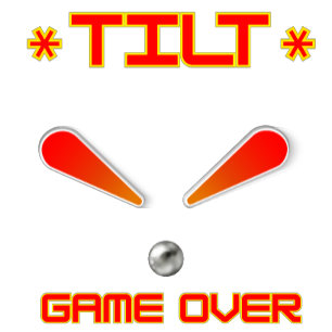 Tilt Game Over Pinball T-Shirt