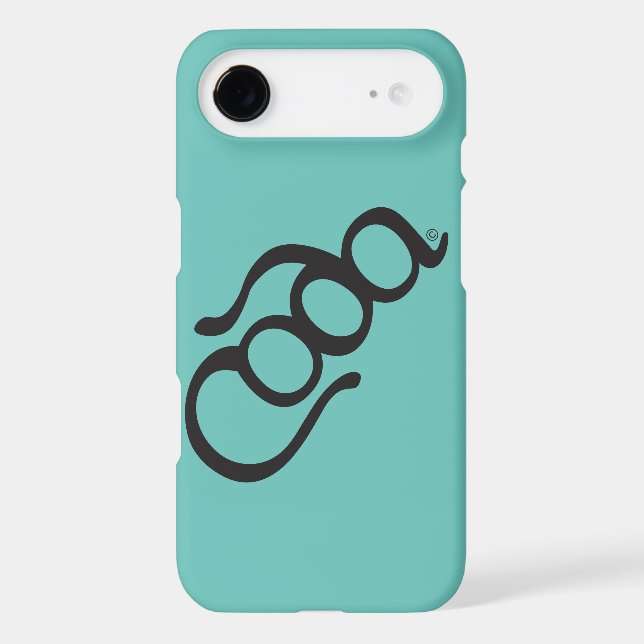 Tilted CODA script logo Case-Mate iPhone Case (Back)