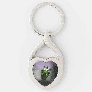 Tilted Dragon Key Ring
