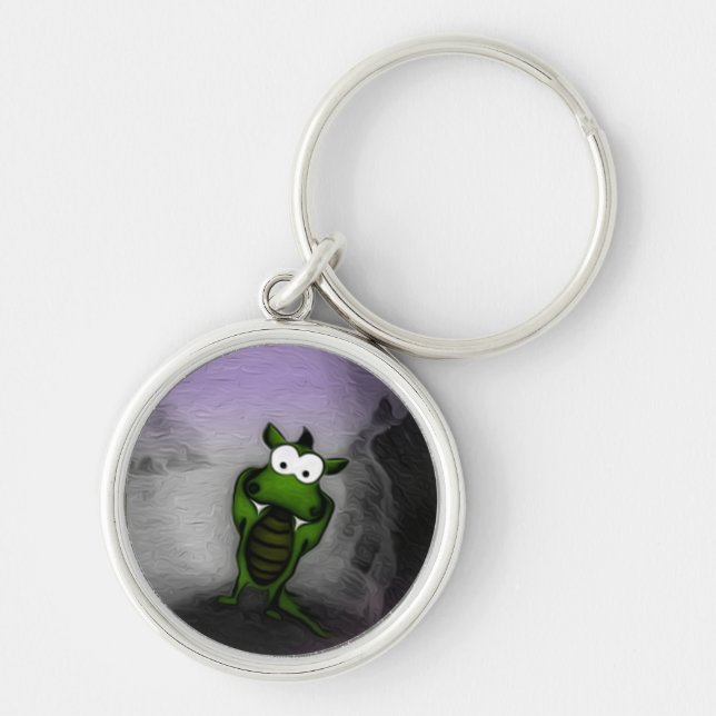 Tilted Dragon Key Ring (Front)