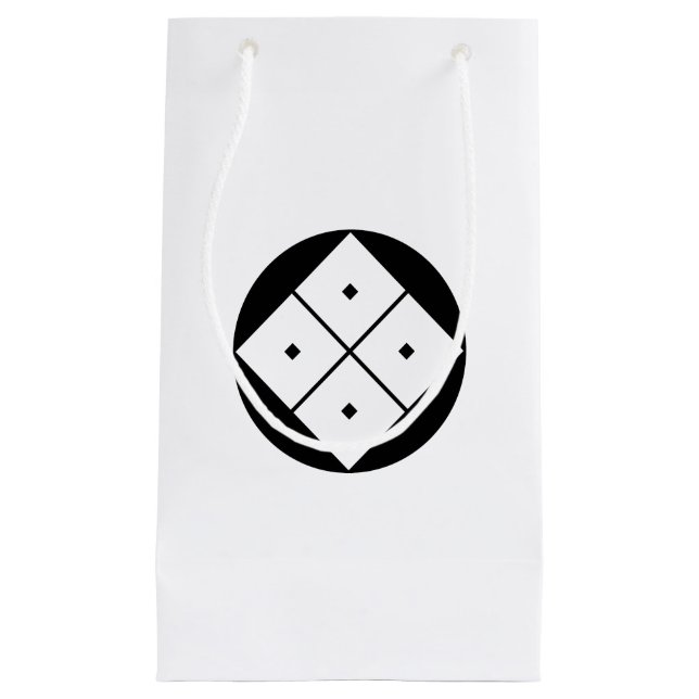 Tilted four-square-eyes in rice cake small gift bag (Front)