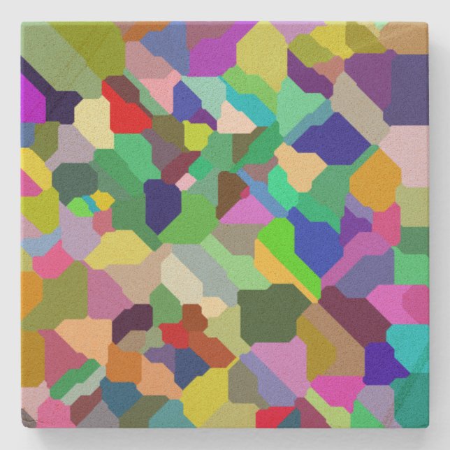 Tilted Tile Sandstone Coaster (Front)