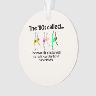 #TiltTuesday in '80s Dance Briefs Acrylic Ornament
