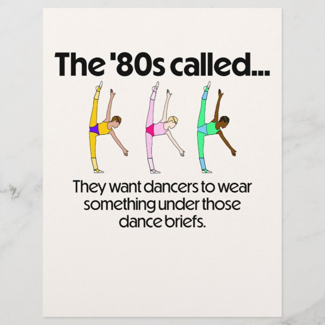 #TiltTuesday in '80s Dance Briefs Flyer (Front)