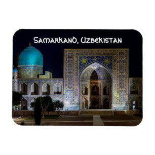 Tilya-Kori Madrasah in Registan square - Samarkand Magnet