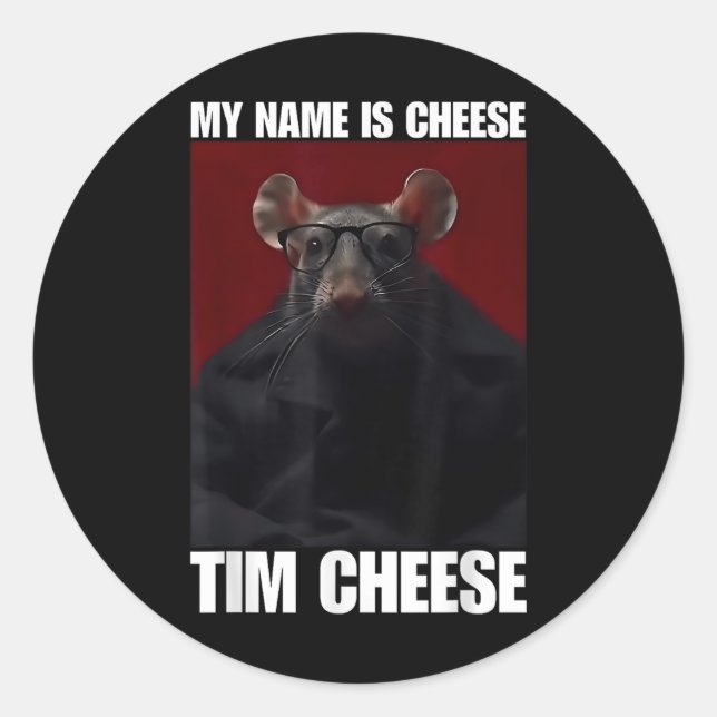 Tim Cheese - Brainrot Meme  Classic Round Sticker (Front)