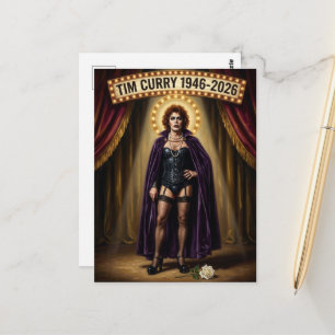 Tim Curry 1946-2026 Memorial Fan Art Postcard