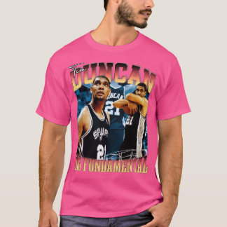 Tim Duncan The Big Fundamental Basketball Legend S T-Shirt