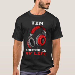 Tim Gaming Is My Life Personalised T-Shirt