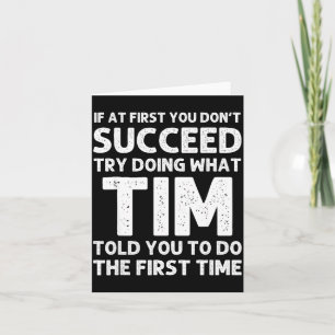 Tim Gift Name D Birthday Funny Christmas Joke Card