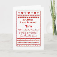 Tim Happy Valentine's Day Hearts Hearts Hearts