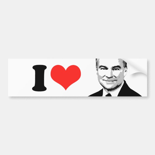 Tim Kaine 2016 Bumper Sticker (Front)