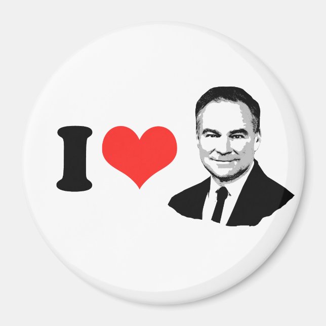 Tim Kaine - Bust - Magnet (Front)