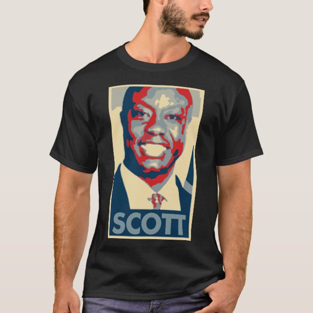 Tim Scott Poster Political Parody T-Shirt (Front)