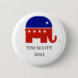 Tim Scott Republican 2024 Presidential Button