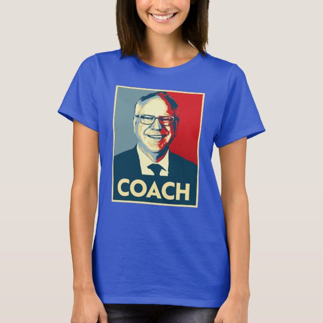 Tim Walz COACH T-Shirt (Front)