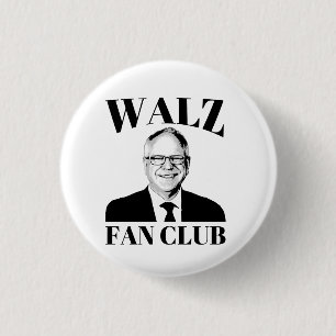 Tim Walz Fan Club 3 Cm Round Badge