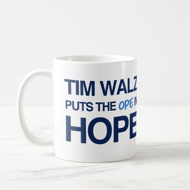 Tim Walz Fan Club Coffee Mug (Left)