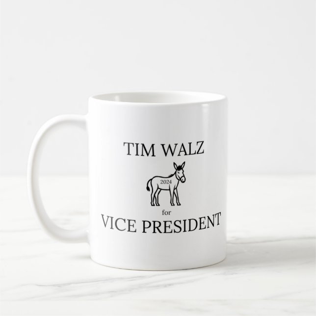 Tim Walz for Vice President Standard Mug (Left)