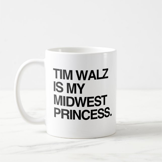 Tim Walz is my midwest princess Coffee Mug (Left)