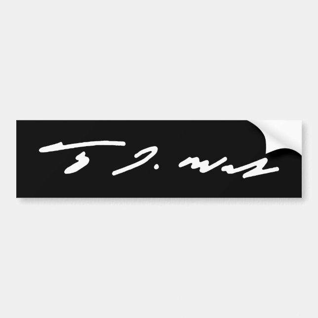 Tim Walz Signature Bumper Sticker (Front)