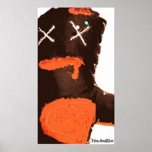 TimAndBen Zombie VooDoo Doll Poster