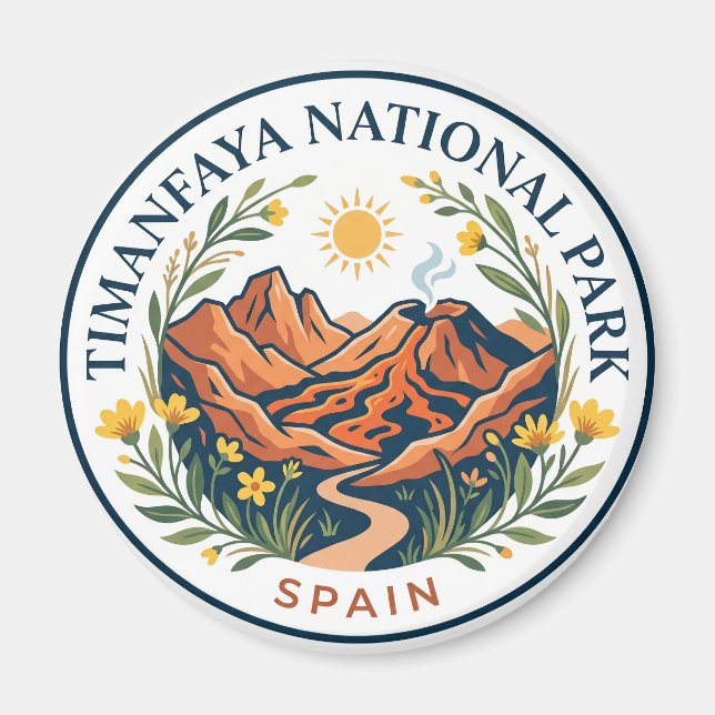 Timanfaya National Park Spain Magnet (Front)