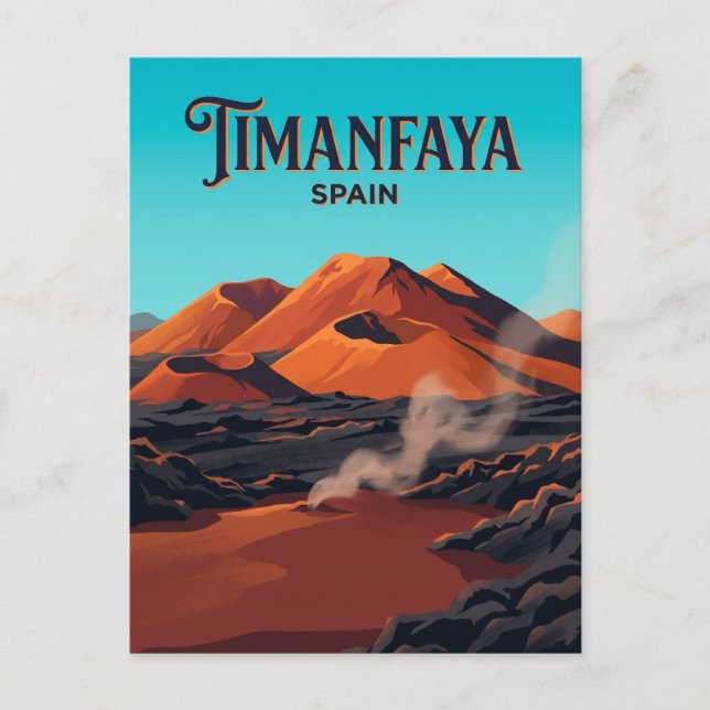Timanfaya National Park Spain Postcard (Front)