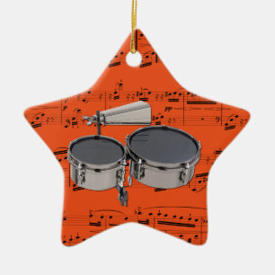 Timbales - Pick your colour Ceramic Tree Decoration