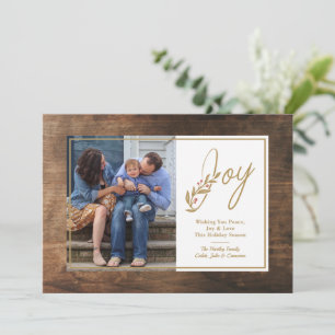 Timber Frame Christmas Holiday Card