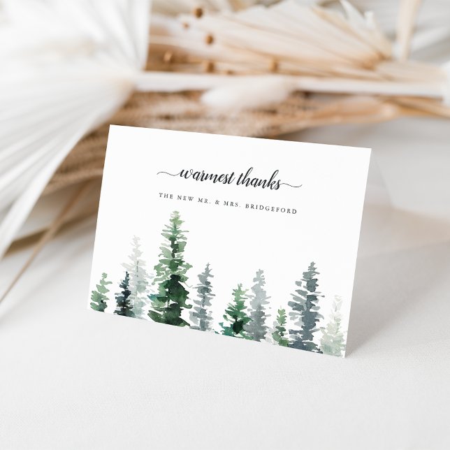 Timber Grove | Personalised Wedding Thank You Card (Creator Uploaded)