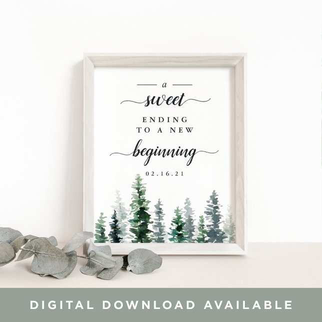 Timber Grove Wedding Dessert Table Sign (Creator Uploaded)