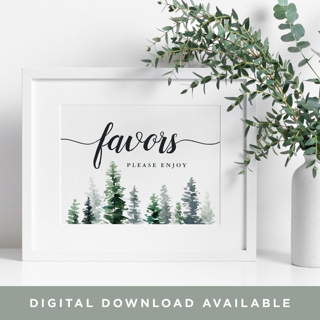 Timber Grove Wedding Favor Sign (Creator Uploaded)