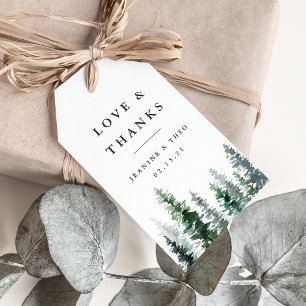 Timber Grove Wedding Thank You Favour Gift Tags