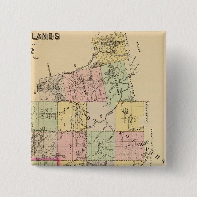 Timber lands 2 Atlas 15 Cm Square Badge (Front)
