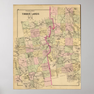Timber lands 6 Map Poster