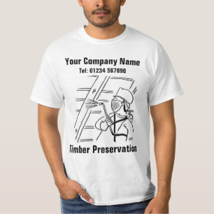 Timber Preservation Cartoon to Personalise T-Shirt