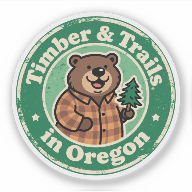 Timber & Trails_ Oregon Vintage Nature Artwork (Front)