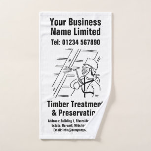 Timber Treatment & Preservation Design Hand Towel