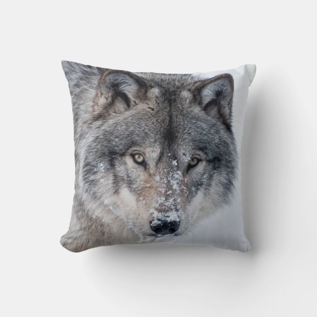 Timber Wolf  Cushion (Front)
