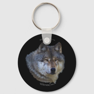 TIMBER WOLF Design Wildlife Art Key-chain Key Ring