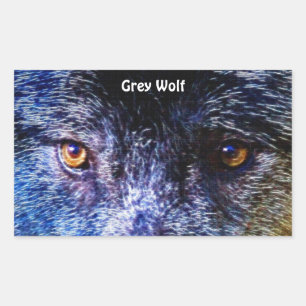 TIMBER WOLF EYES Wildlife Supporter Stickers