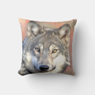 Timber Wolf Gray Decorative Accent Throw Pillow