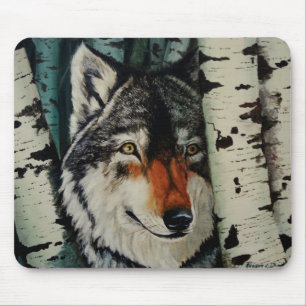 "Timber Wolf" Mouse Mat