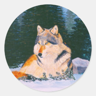 Timber Wolf Sticker