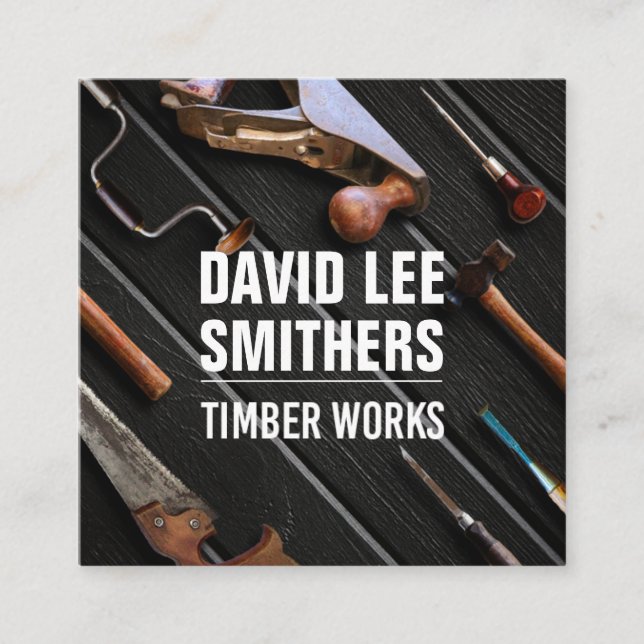 Timber Works tools business card (Front)