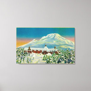 Timberline Lodge in Winter at Mt. Hood Canvas Print