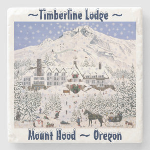 Timberline Lodge Stone Coaster